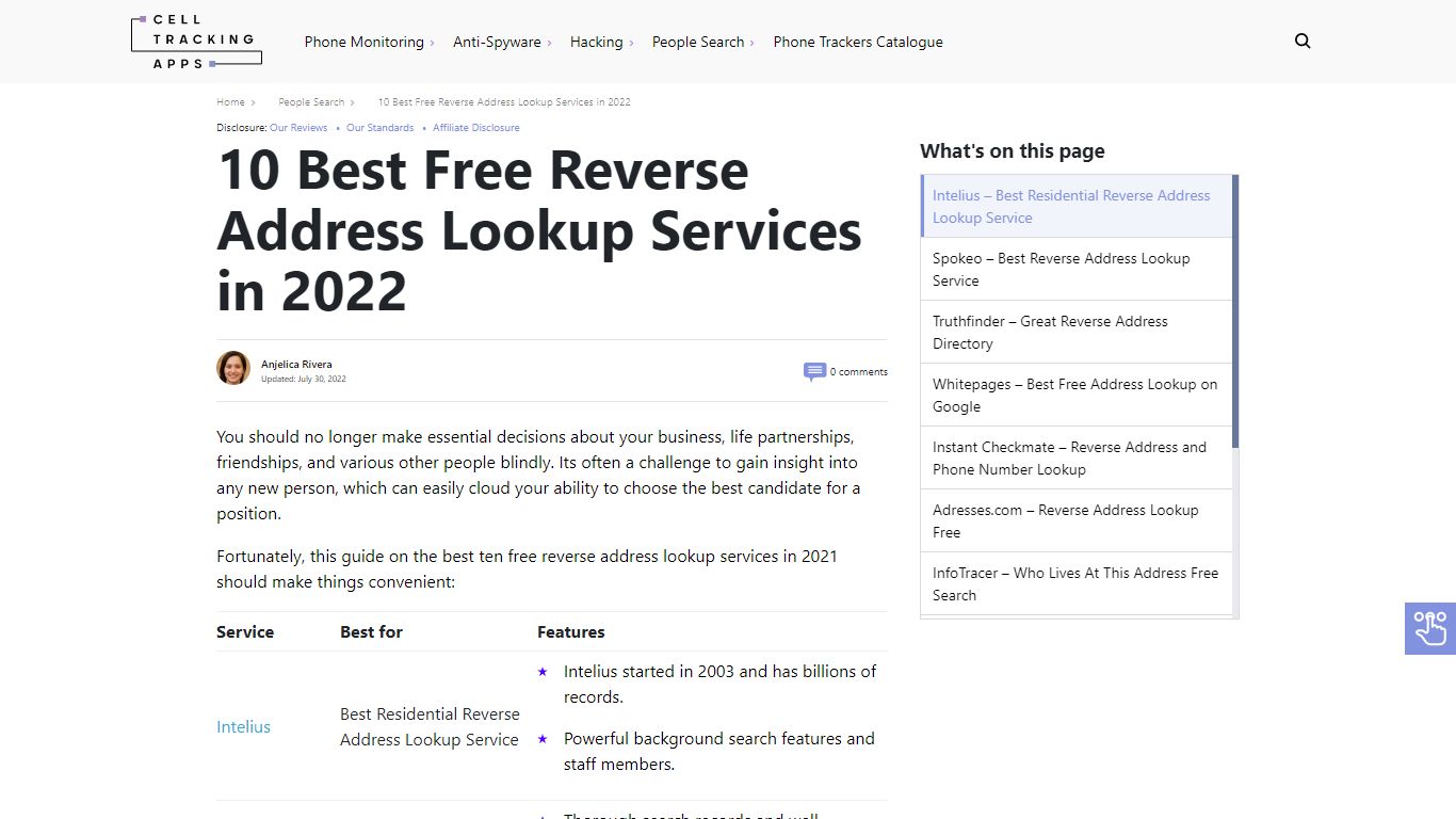 10 Best Free Reverse Address Lookup Services in 2021 - CellTrackingApps